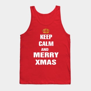 Keep Calm and Merry Xmas Tank Top